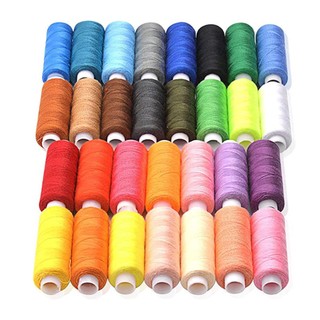 Bộ 30 Cuộn Chỉ Thêu Polyester Nhiều Màu Sắc