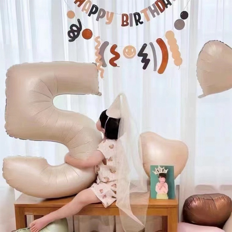 1 Bong Bóng Nhiều Màu Sắc Trang Trí Tiệc Sinh Nhật 30 40 50 40inch 1-9