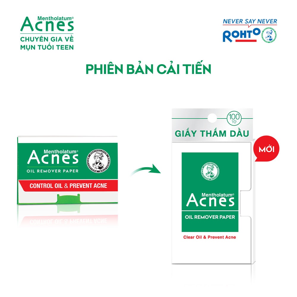 Giấy thấm dầu Acnes Oil Remover Paper (100 tờ)