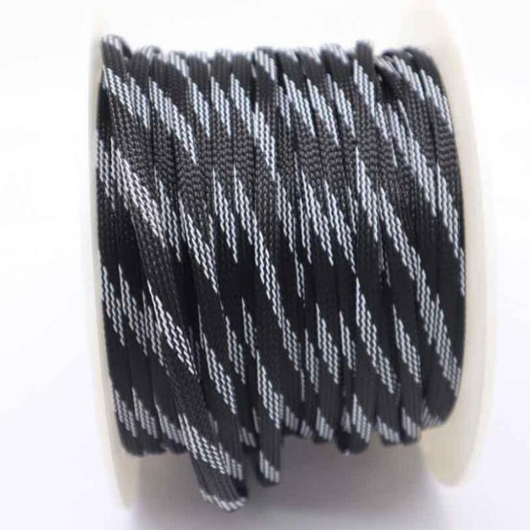 Gen  xác rắn bọc ngoài dây điện 12mm, màu đen sọc xám, loại dày