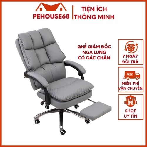 Ghế Văn Phòng Ghế Xoay Văn Phòng Ghế Giám Đốc Có Gác Chân Giúp Massage Thư Giãn Giảm Mệt Mỏi
