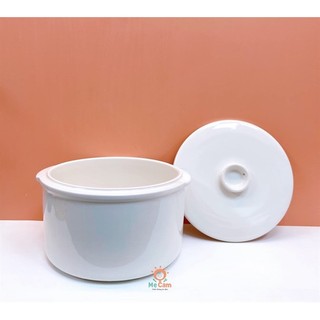 Thố sứ nồi Bear 0.8l, thố sứ nồi nấu chậm 0.8l, nấp thay thế nồi bear, nấp nồi nấu châm 0.8l