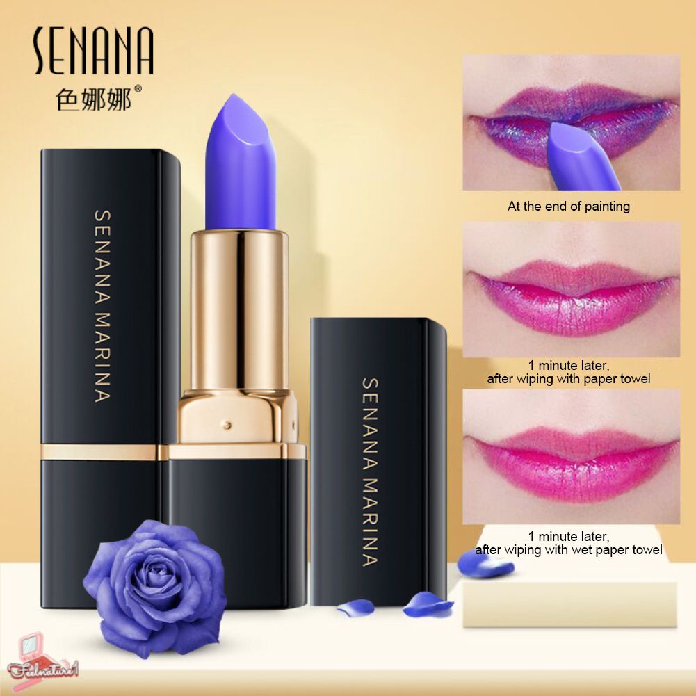 Hình Môi Son Môi Trang Điểm Nhiệt Độ Thay Đổi Màu Sắc Giày Lười Lipstick Velvet Matte Dưỡng Môi Giữ Ẩm Độ Bóng Chống Thấm Nước Không Dính Cốc (Feelna)