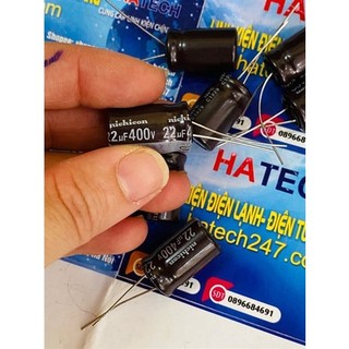 Tụ hóa nhật nichicon 400v 22uf 13*21mm