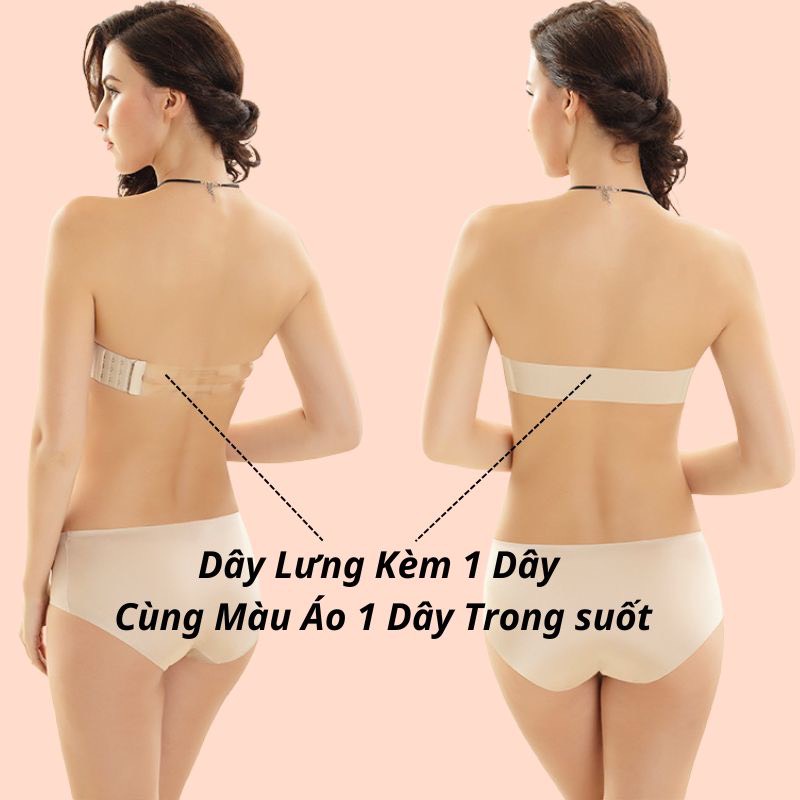 ÁO CÚP NGỰC HỞ LƯNG Silive Dây Trong Dây Ngang Chống Tụt