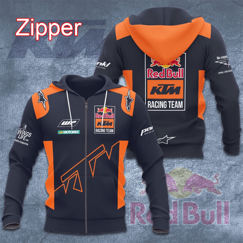 Red bull Áo Khoác hoodie Có Khóa Kéo In Hình Chú Chó bull ktm racing motorex alpinestars Thời Trang Xuân Thu Cho Bé Trai