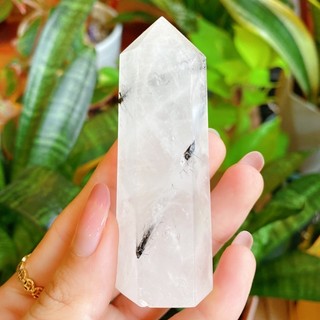 Trụ đá Black Tourmaline Quartz
