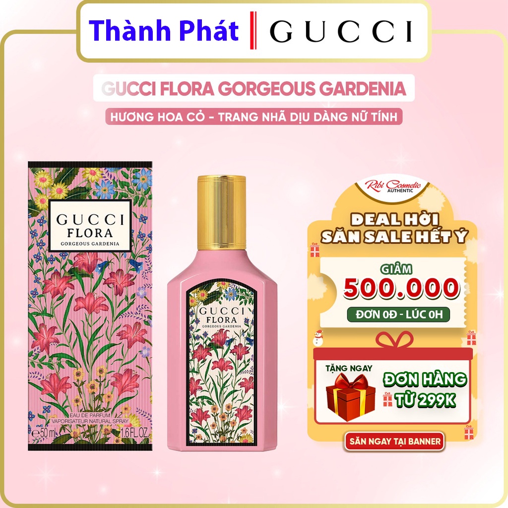 Nước hoa nữ 𝐆𝐮𝐜𝐜𝐢 𝐅𝐥𝐨𝐫𝐚 Gorgeous Gardenia EDP 2021 - Thế giới ngàn hoa