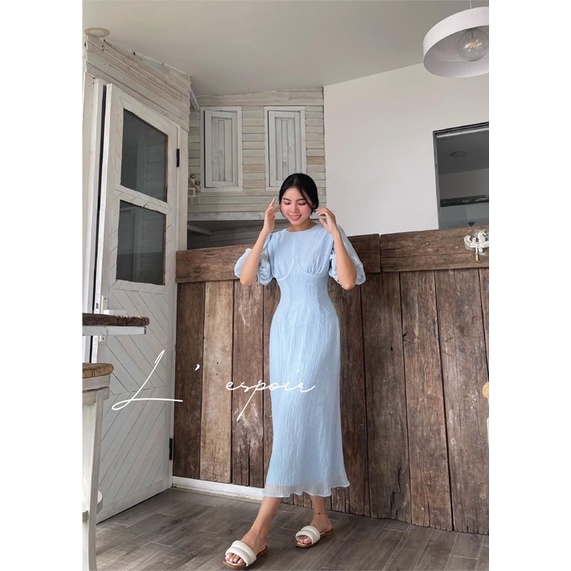 Đầm maxi xanh HOH