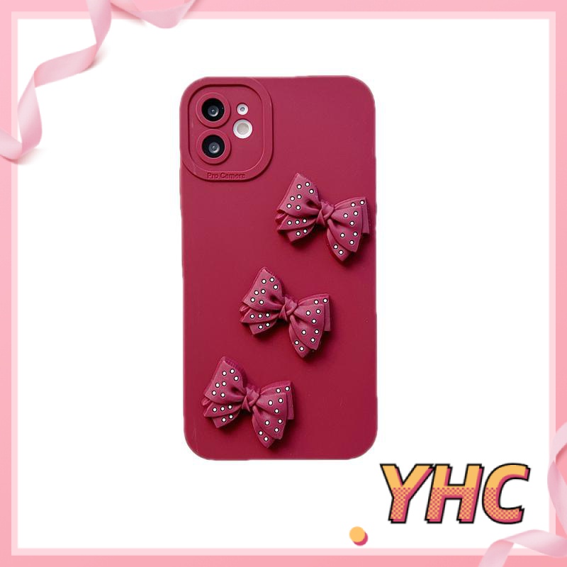 ốp iphone Họa Tiết Nơ 3D Sang Trọng Cho Iphone6 6splus 7 7plus 8 8plus XR x xs 12 11 pro max plus 13 promax-070