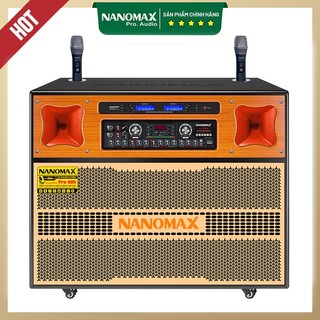 Loa kéo karaoke 4 tấc đôi | loa kéo karaoke công suất lớn nanomax pro-903 | loa đôi 2 bass 40 tặng kèm 1 cặp micro
