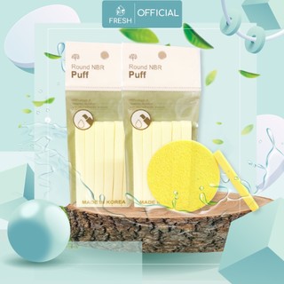 Bông nở rửa mặt cao cấp puff hàn quố 6 miếng