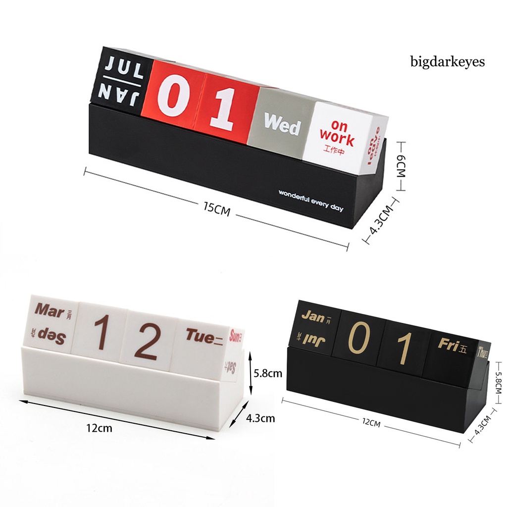 1 Bộ Lịch Để Bàn Bằng Nhựa Trong Suốt In Họa Tiết Độc Đáo Trang Trí Nhà Cửa DIY