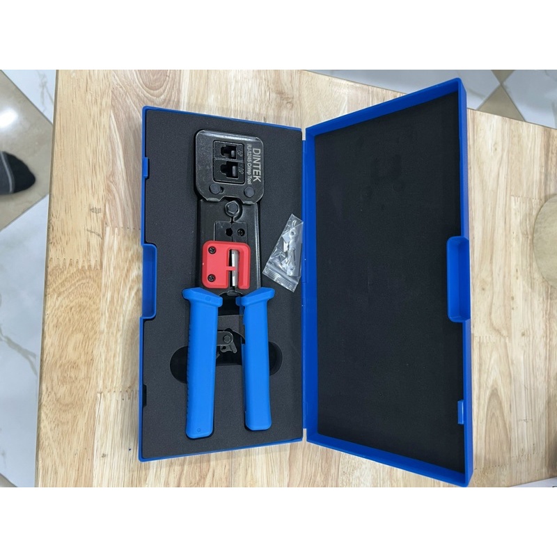 Kìm mạng Dintek bấm đầu RJ45/RJ12/RJ11, Kìm bấm mạng xuyên thấu