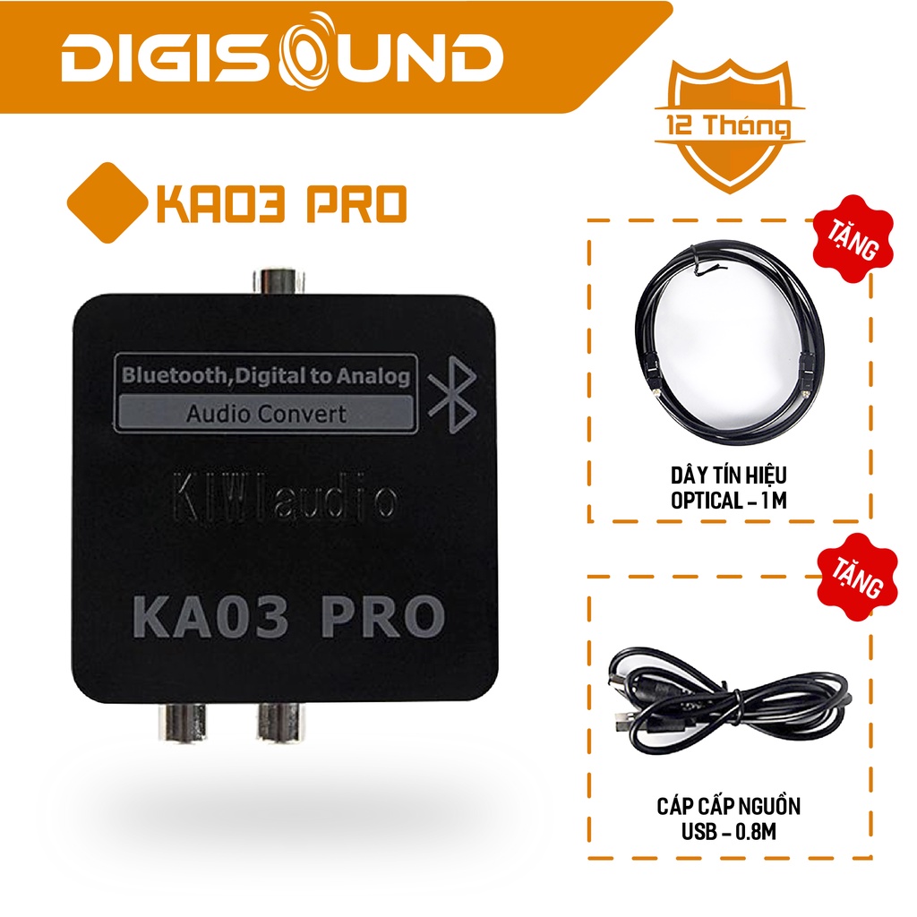 Bộ chuyển đổi âm thanh quang học Digital sang Analog Kiwi KA03 Pro