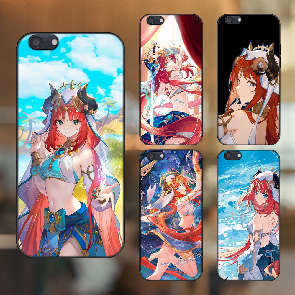 Ốp lưng Oppo A71 viền đen in hình Nilou Genshin Impact