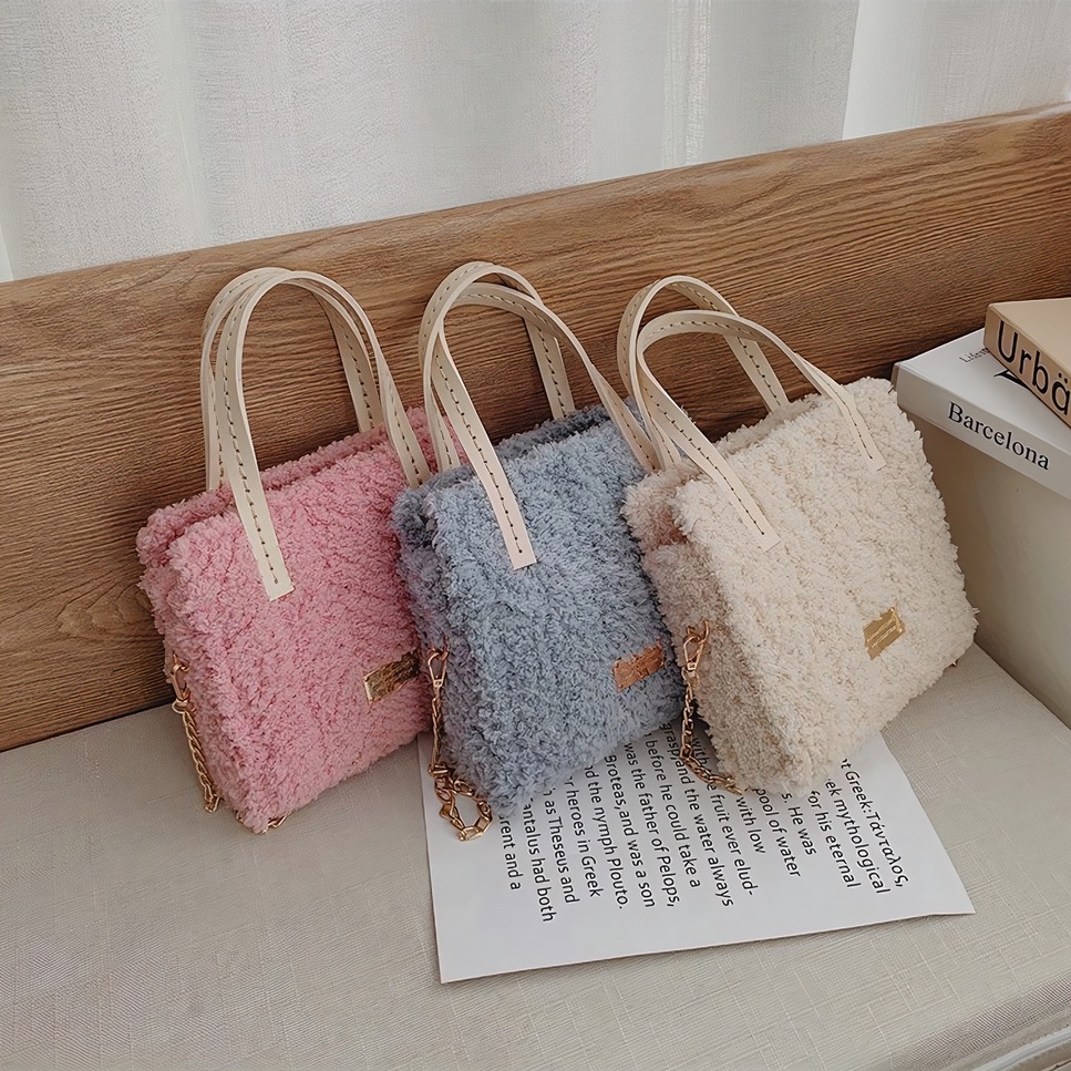 Túi xách len tự đan, túi xách tay nữ đeo chéo thời trang Hàn Quốc - Có video hướng dẫn DIY401