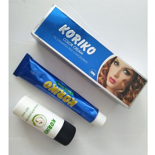 Thuốc nhuộm tóc màu đen koriko 60ml