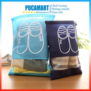  Túi Đựng Giày Dép Du Lịch Chống Bụi Bẩn PUCA Túi Giày Chống Nước Có Dây Kéo  LOẠI LỚN  