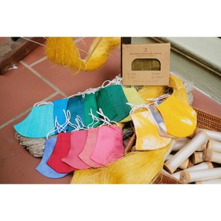 KHẨU TRANG 2 LỚP TƠ TẰM 100%