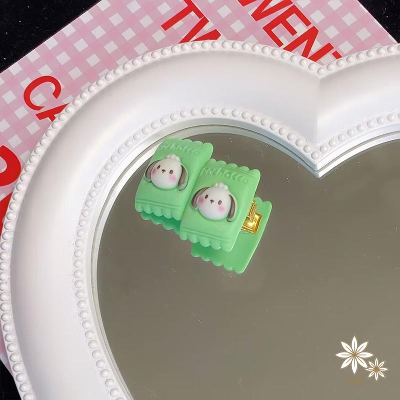 Kẹp Tóc Càng Cua Nhiều Size Nhỏ Mini Đính Charm Sanrio Kuromi Melody Cinnamoroll Resin