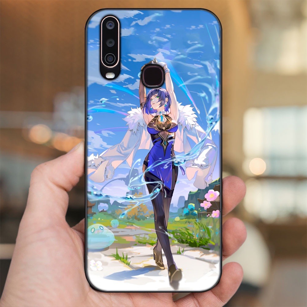 Ốp lưng Vivo Y12, Y15, Y17, U10 viền đen in hình Yelan Genshin Impact