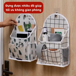 Túi (T36) Treo Tường Kèm Móc CÂY THÔNG , Giỏ Tủ Quần Áo Túi Lưu Trữ Đựng Đồ Treo Tủ Lạnh Nhiều Ngăn