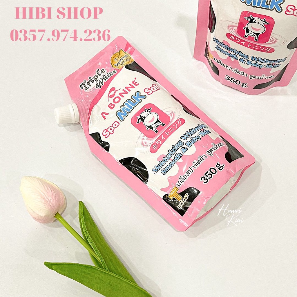 (CHÍNH HÃNG) Muối Tắm Sữa Bò Tẩy Tế Bào Chết A Bonne Spa Milk Salt Thái Lan 350gr | BigBuy360 - bigbuy360.vn