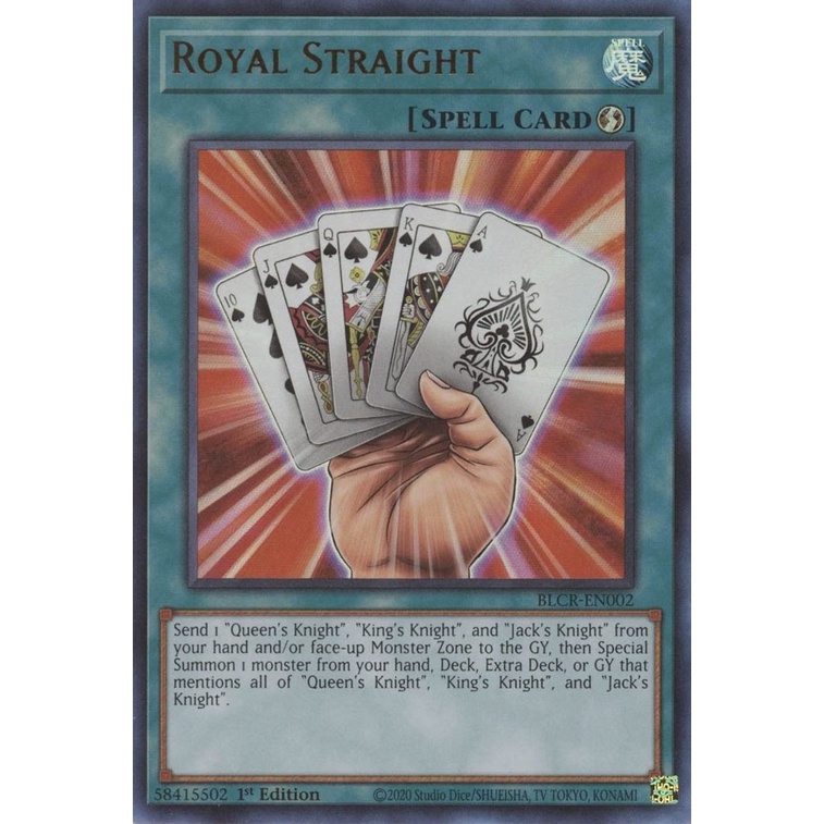 Thẻ Bài Yugioh Royal Straight - BLCR-EN002 - Ultra Rare 1st Edition