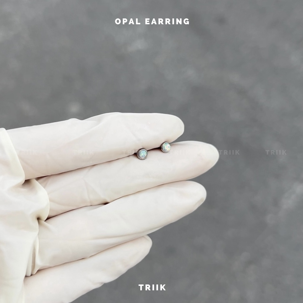 Khuyên tai đá - Opal Earring
