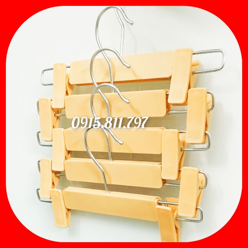 Combo 300 móc và 100 kẹp nhựa vàng trẻ em siêu bền đẹp,sang chảnh cho shop