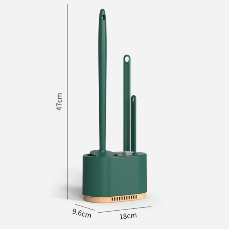 (Nâng cấp) Bàn Chải Vệ Sinh Toilet Bộ 3 cọ bồn cầu silicon mẫu mới 2022 Có Tay Cầm Dài Tiện Dụng