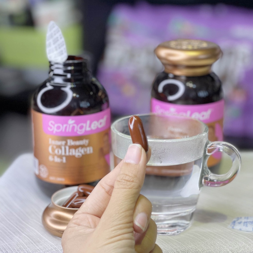 Viên collagen Spring Leaf Inner Beauty collagen 6-in-1 Advanced chính hãng Úc 90v / 180v chống lão hóa đẹp da | BigBuy360 - bigbuy360.vn