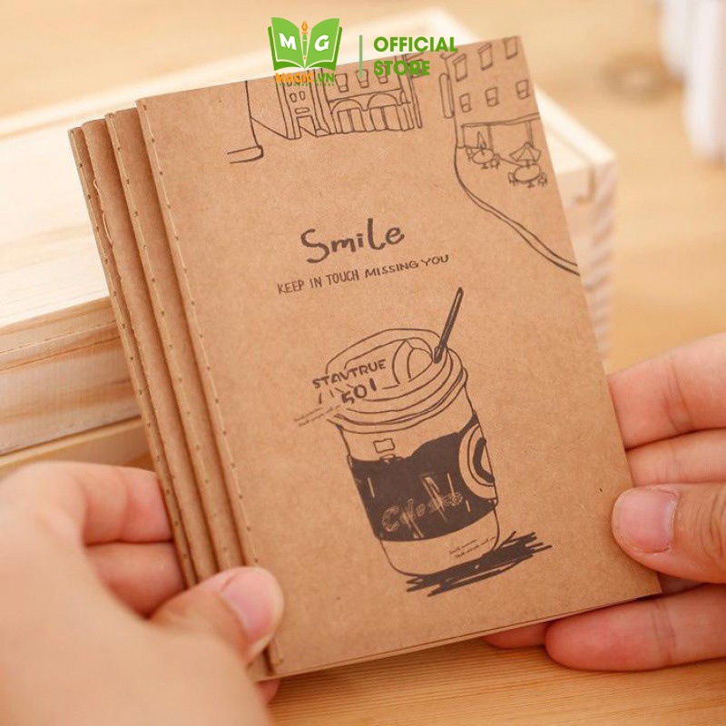 Sổ Tay Ghi Chép Mini A7 Cute MAGIC Sổ Note Ghi Chú Giấy Kraft Vintage Nhỏ Gọn, Đồ Dùng Học Tập Dễ Thương Giá Rẻ ST5