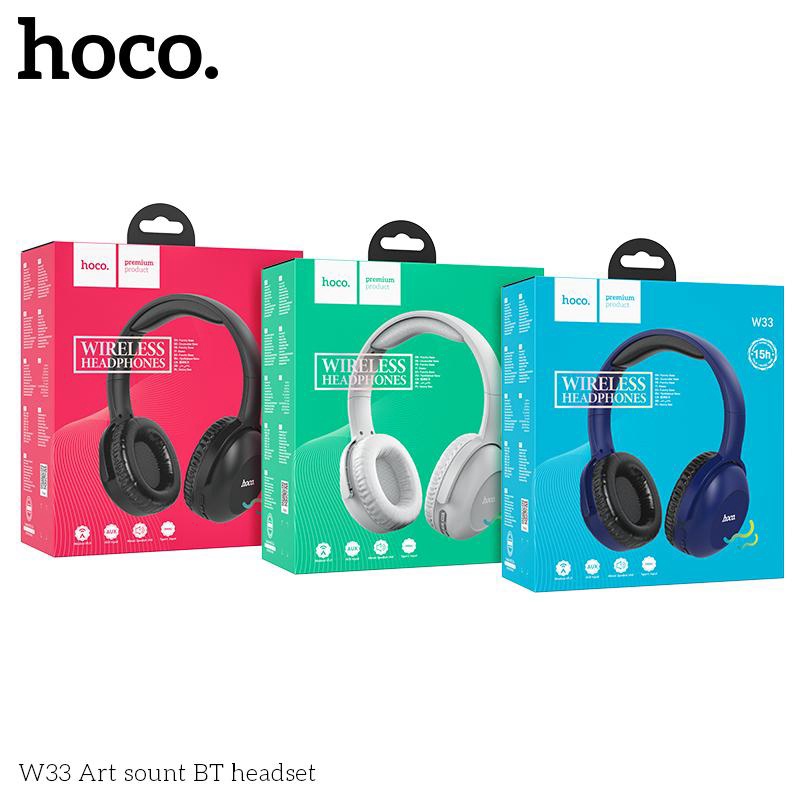 TAI KO DÂY HEADPHONE BLUETOOTH HOCO W33