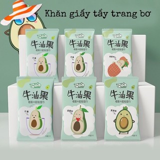 Combo 10 khăn giấy ướt tẩy trang chiết xuất bơ