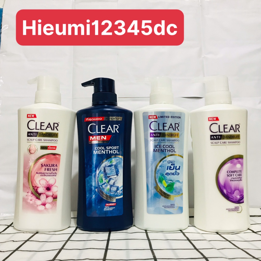 Dầu Gội Clear & Clear Thái Lan 400ml