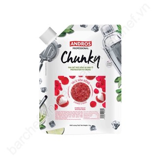 Mứt Chunky Vải và Hoa Hồng Andros 1kg