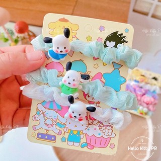 Dây thun cột tóc, buộc tóc Hello Kitty Melody Pudding Kuromi Cinnamoroll