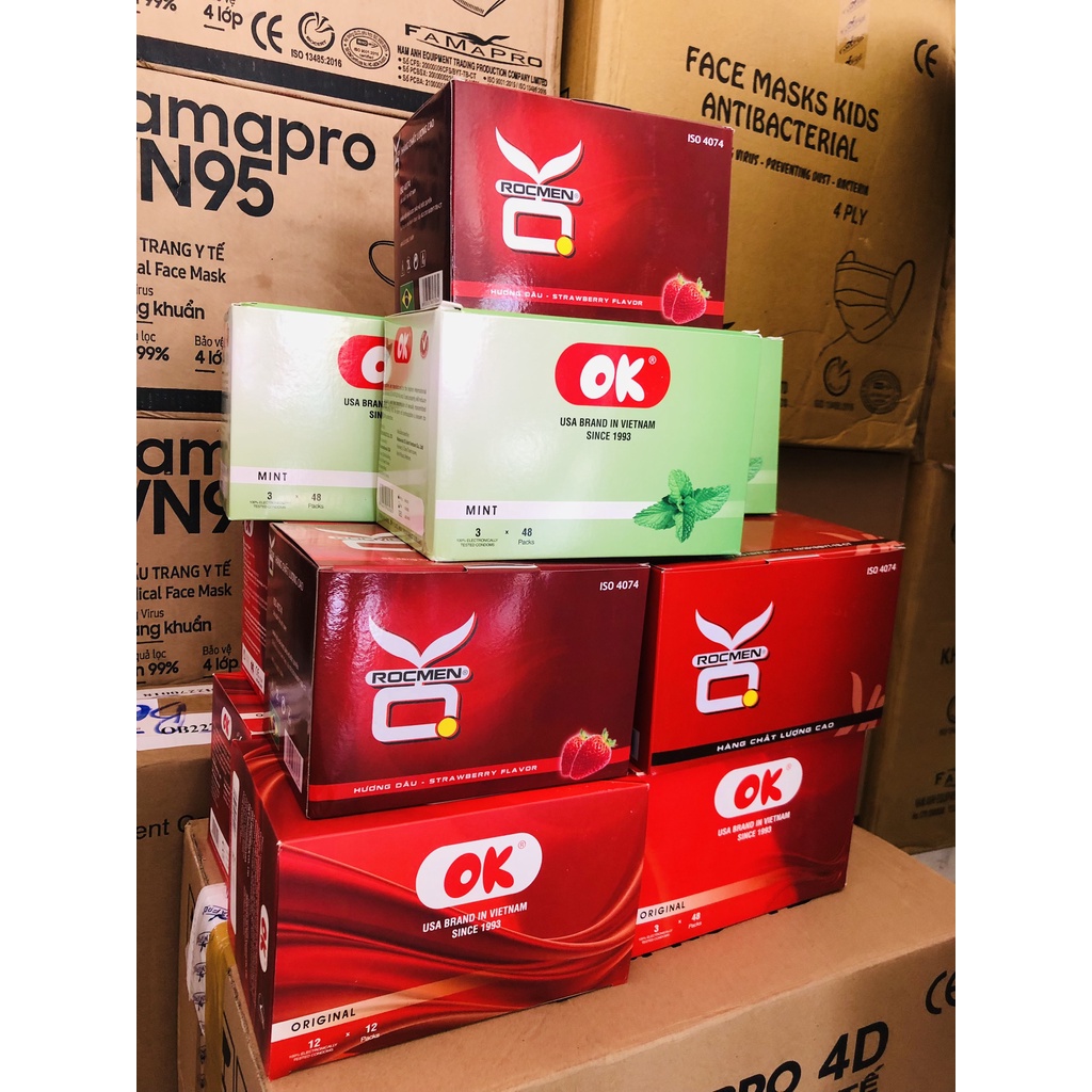 Bao Cao Su Gia Đình OK Bạc Hà Mát Lạnh Cho Cảm giác thăng hoa