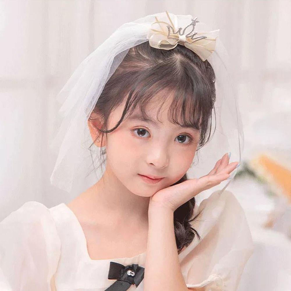 Kẹp Tóc Lưới Hình Vương Miện Ngôi Sao Tinh Tế Đáng Yêu Cho Bé Gái