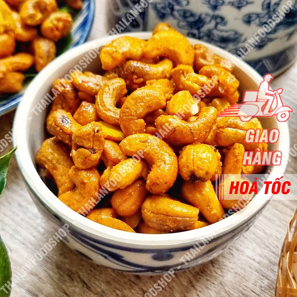 Hạt Điều Rang Tỏi Ớt Loại 1 Lon 500gr