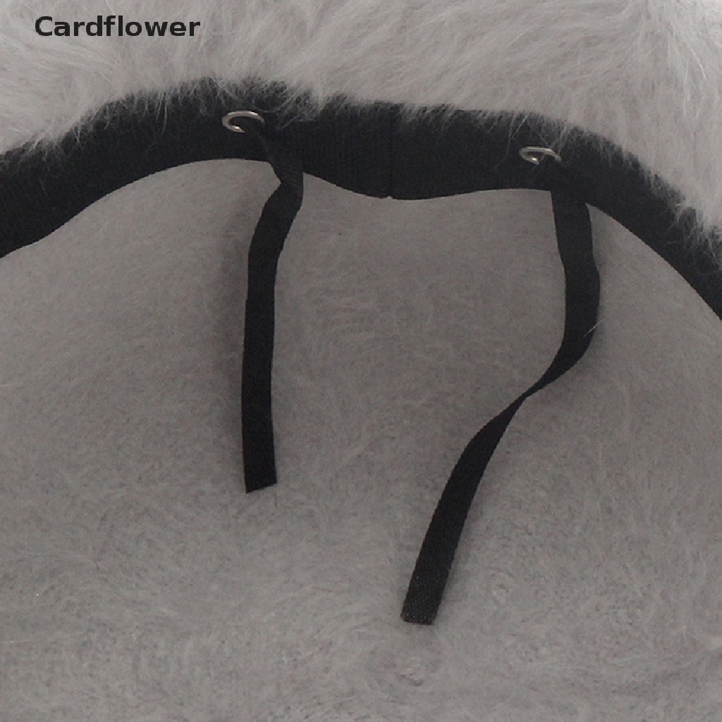 &lt; Cardflower &gt; Mũ Dệt Kim Lông Thỏ Màu Trơn Ấm Áp Thời Trang Mùa Đông Cho Nữ