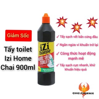 Nước tẩy toilet izi home chai 900ml/chai