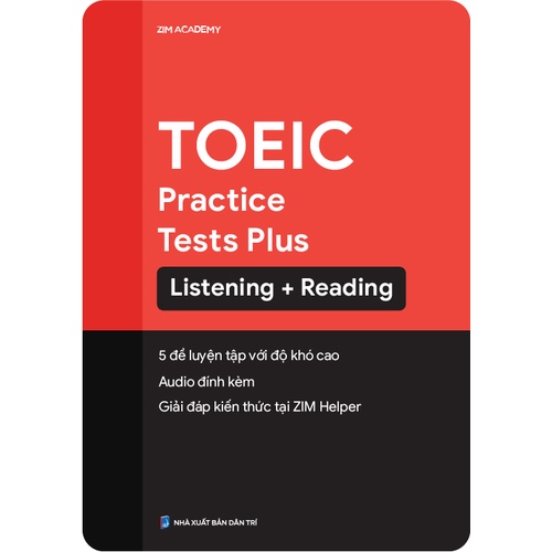 Sách TOEIC Practice Tests Plus - Tuyển tập đề Thi TOEIC cập nhật theo xu hướng ra đề mới nhất