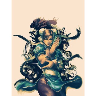 Poster game street fighter phong cách cổ điển