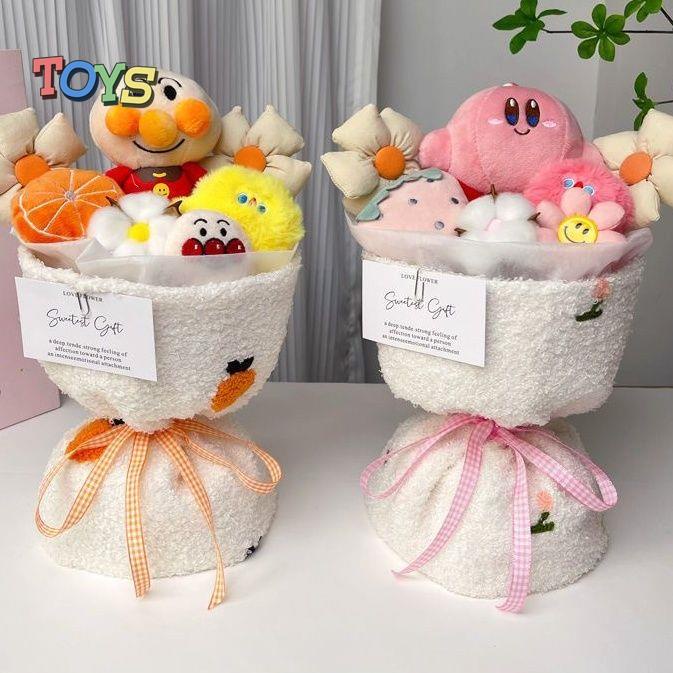 Bó Hoa Kirby Nhồi Bông Dễ Thương Dùng Làm Quà Tặng Cho Bạn Gái