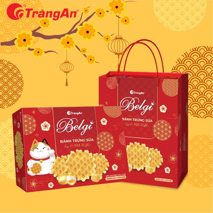Tràng An - Bánh Belgi trứng sữa giòn 333g, phiên bản giới hạn