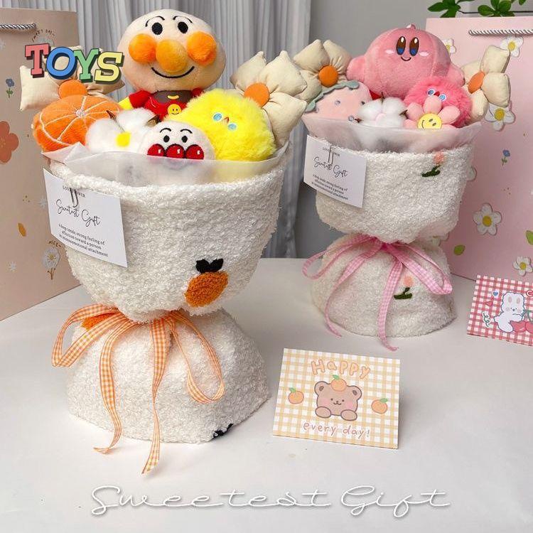 Bó Hoa Kirby Nhồi Bông Dễ Thương Dùng Làm Quà Tặng Cho Bạn Gái