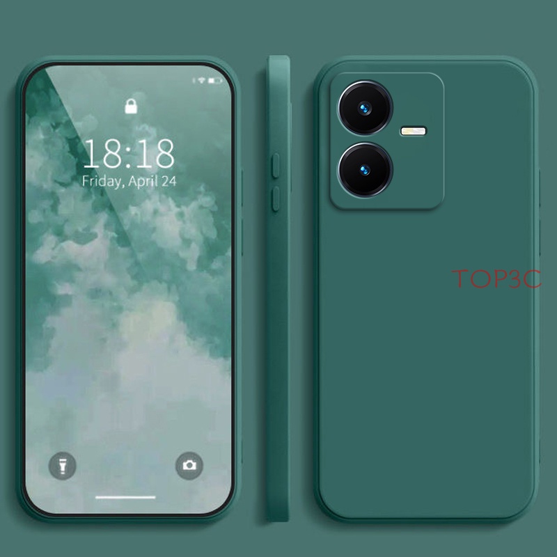 Ốp Điện Thoại Màu Trơn Cho Vivo Y22 Y22S Y20 Y20S Y12S U10 Y15S Y01 Y11 Y12 Y17 Y15 Y02S Y21S Y21 Y33S T1X Y16 YT